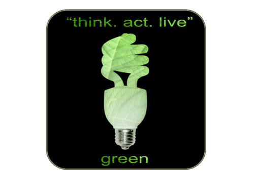 Think Live Act Green logo